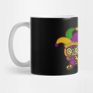 Mardi Gras Don't Make Me Go All Voodoo On You Orange Yellow Green Mug